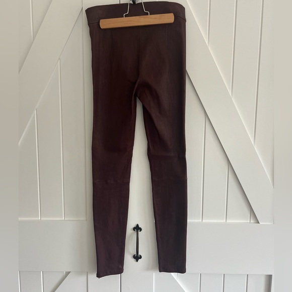 FRAME  LAMBSKIN LEATHER LE SKINNY LEGGINGS PANTS - Picture 3 of 5